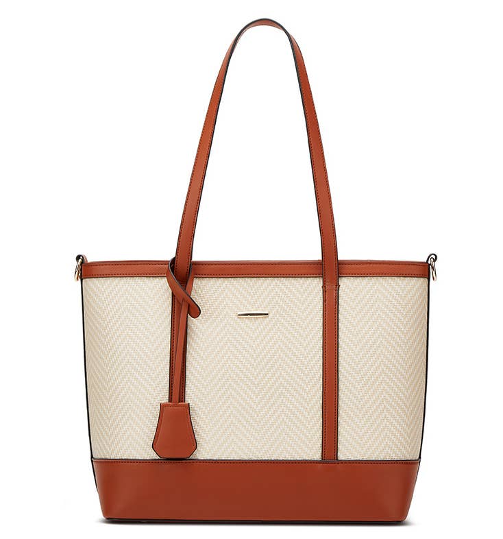 Textured Tote Bag 4-Piece Set