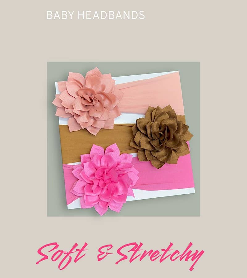 5"FLOWER HEDBAND FOR BABY,VERYSOFT &STRETCHABLE.HHB-2022-GG4