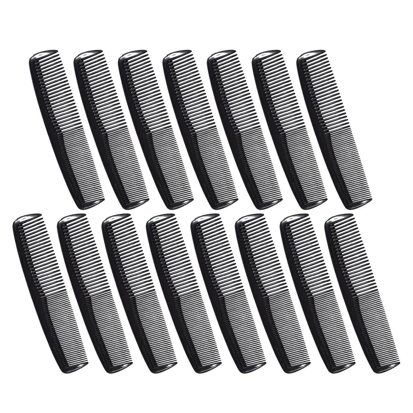 Unbreakable Pocket Combs Hair Care - (Black) Pack of 15