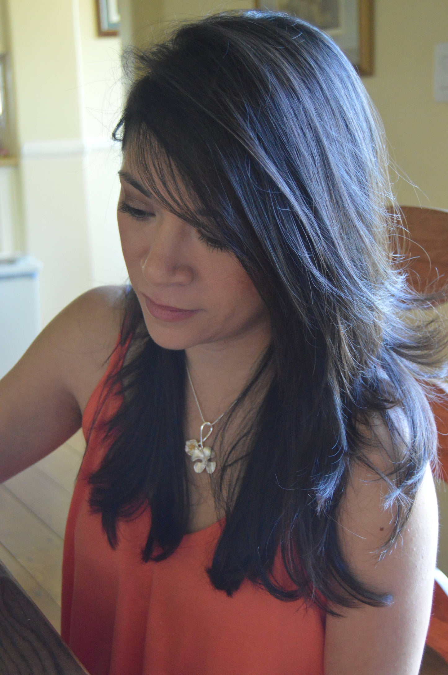 Butterfly/Flower Jewelry Necklace