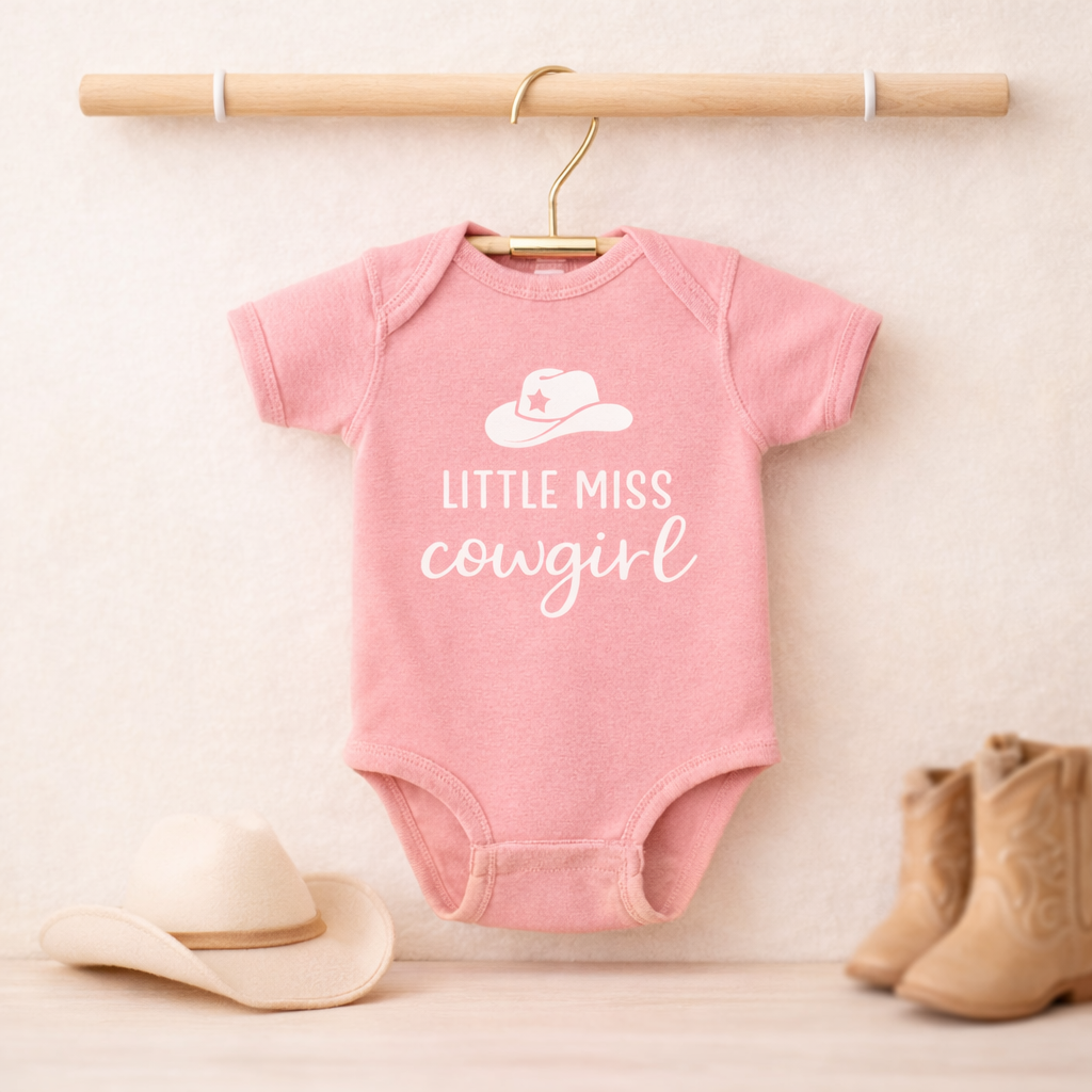 Little Cowgirl Baby Bodysuit, Western Onesie