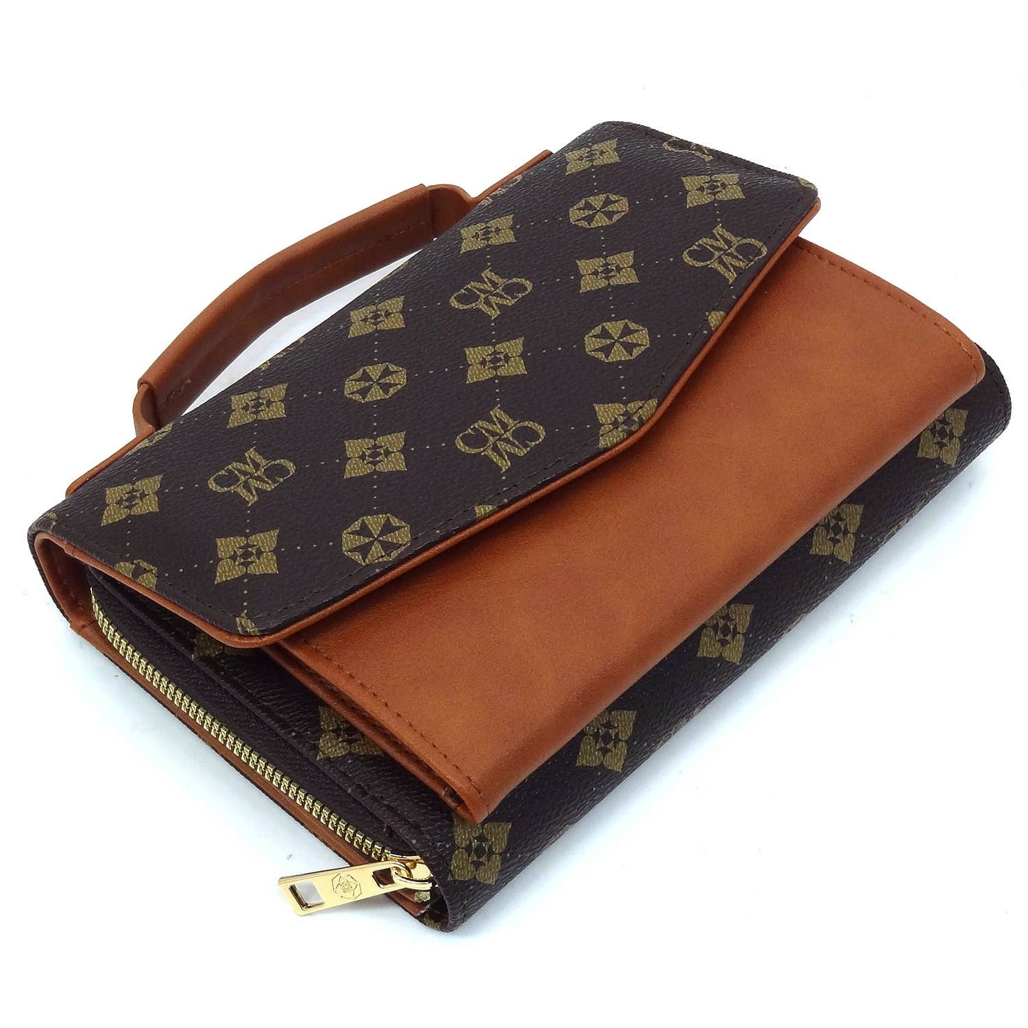 CM088 CM Monogram Envelope Flap Crossbody Bag