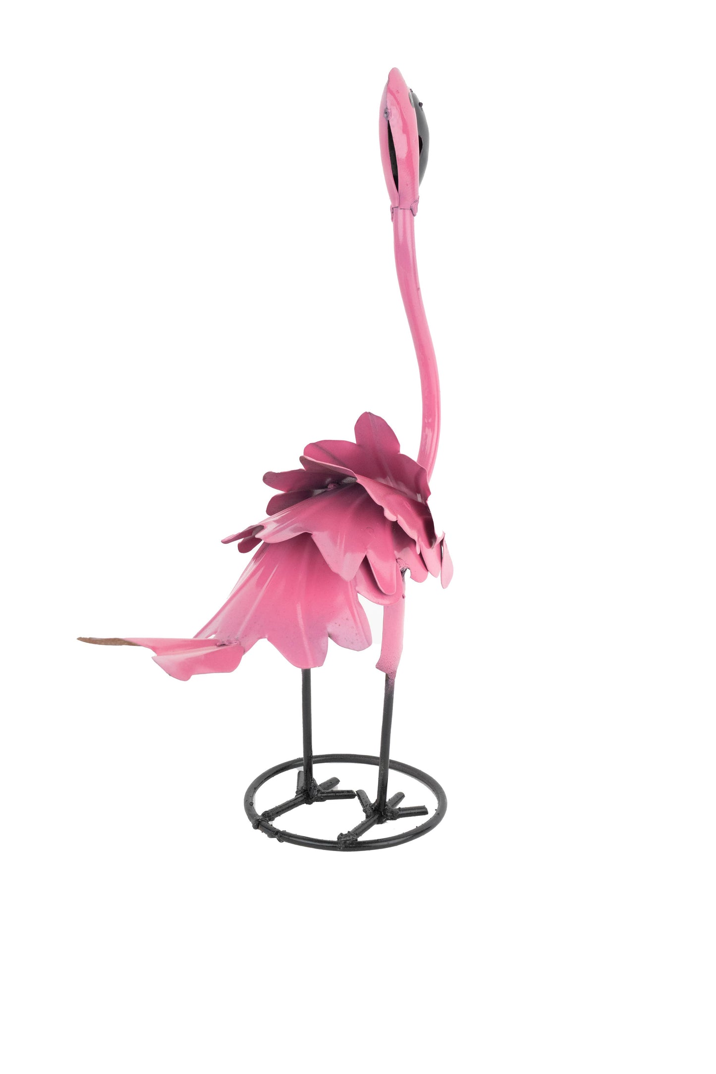 OVERSTOCKED-Pink Flamingo-Small-Metal-Garden Art-6x15H-$15