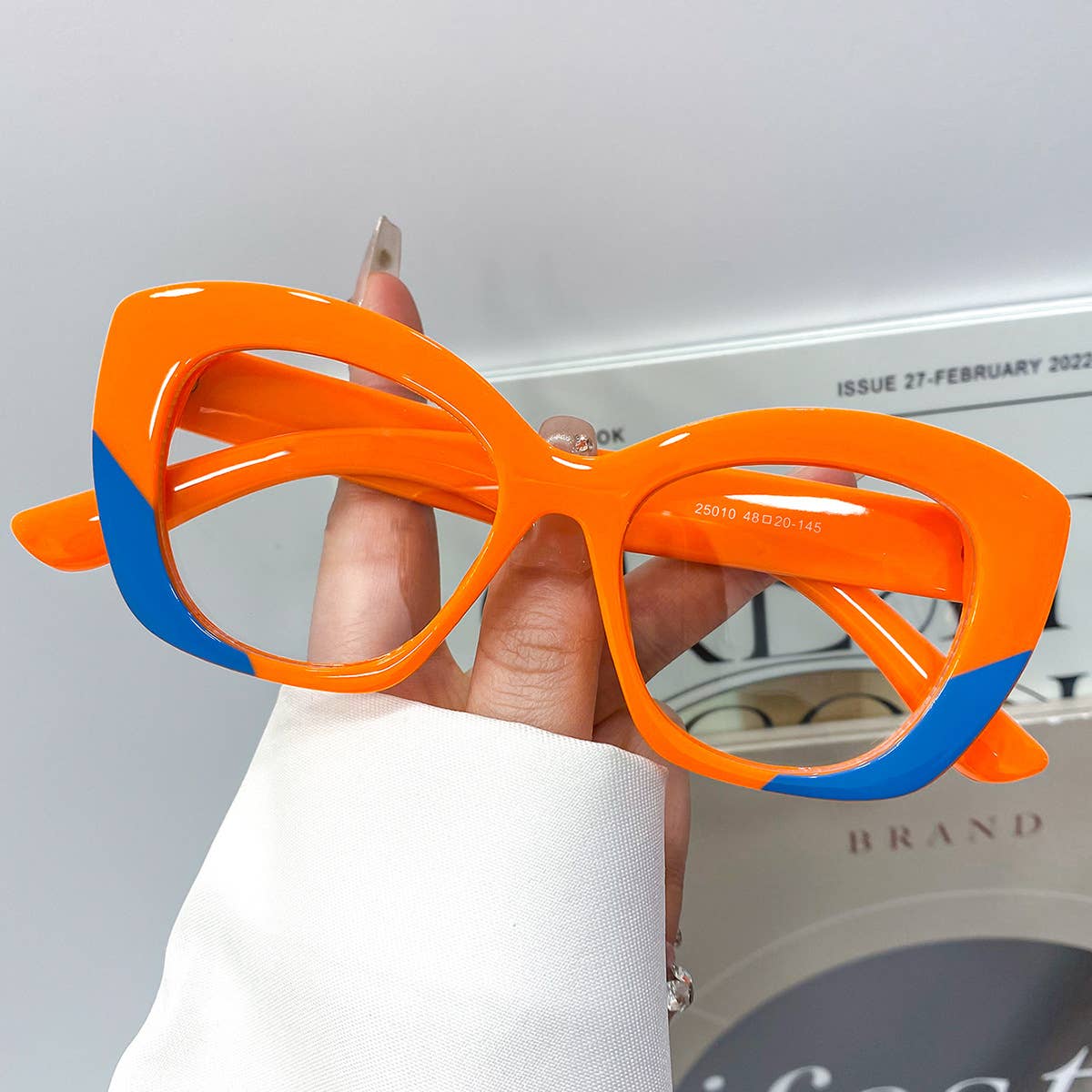 Fashion Cat Eye Leopard Print Retro Flat Eyeglasses