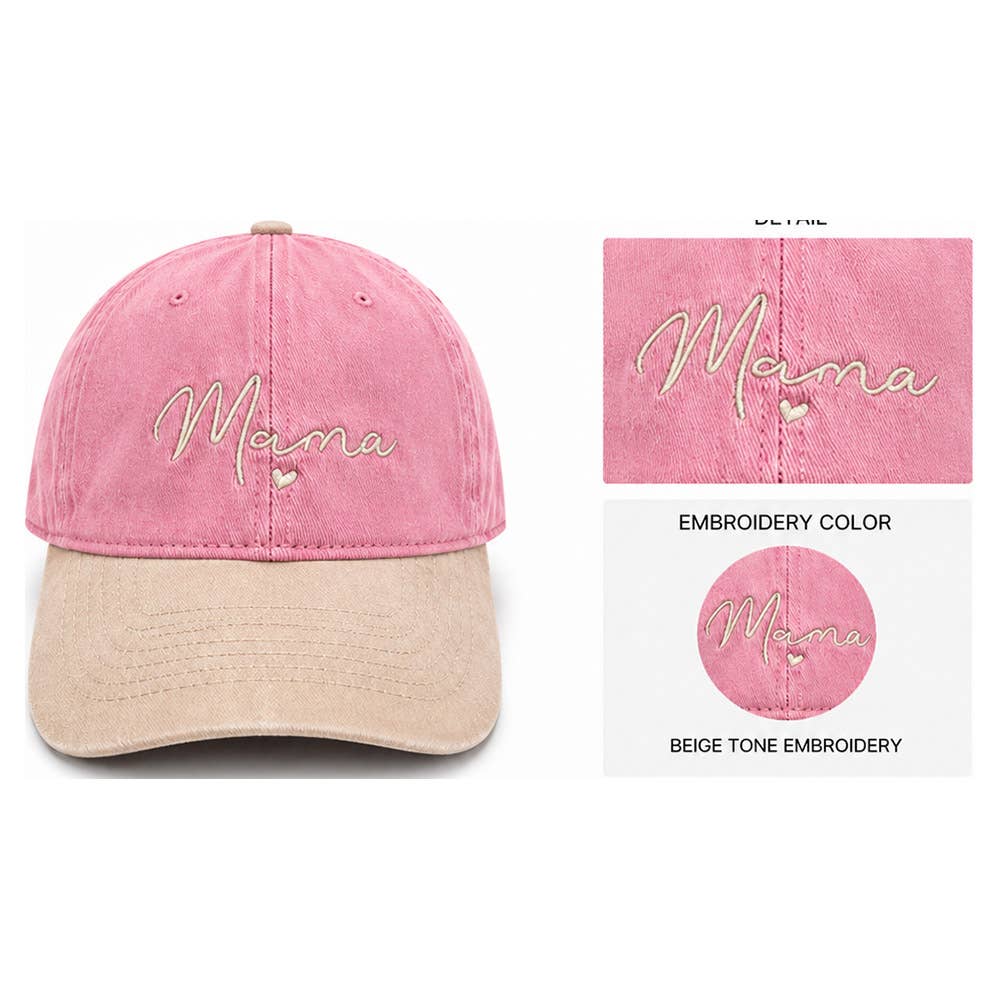 TWO TONE MAMA BASEBALL CAPS, AHT 91714