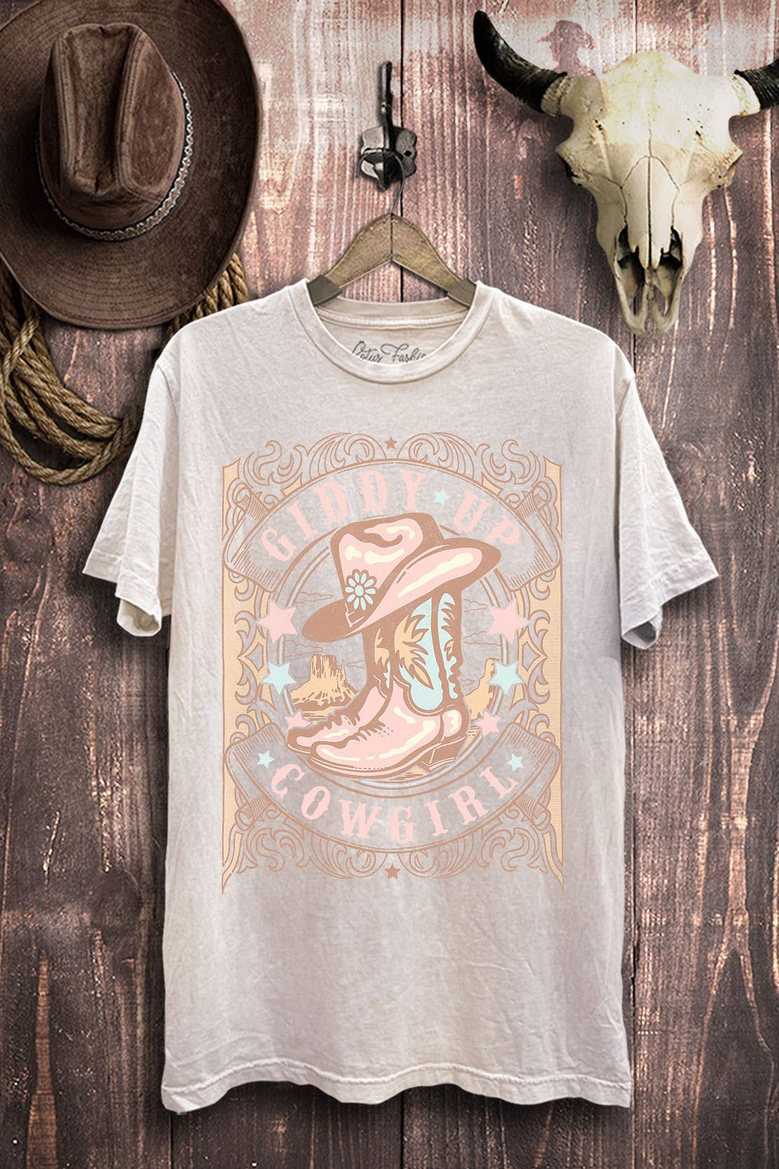 Giddy Up Cowgirl Graphic Top