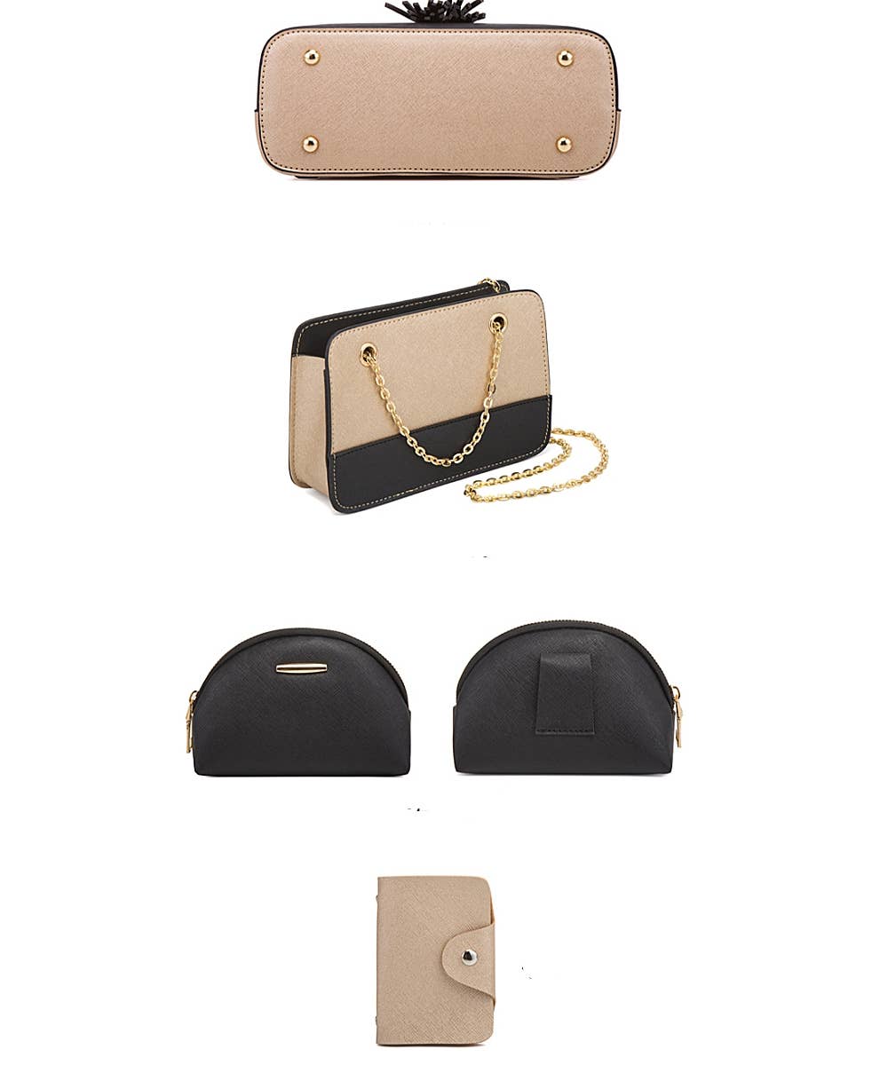 BACKPACK CROSS PURSE WAIST BAG CARD HOLDER  SET 4PCS
