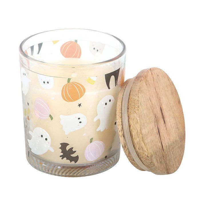 Sweet and Spooky Halloween Candy Corn Candle