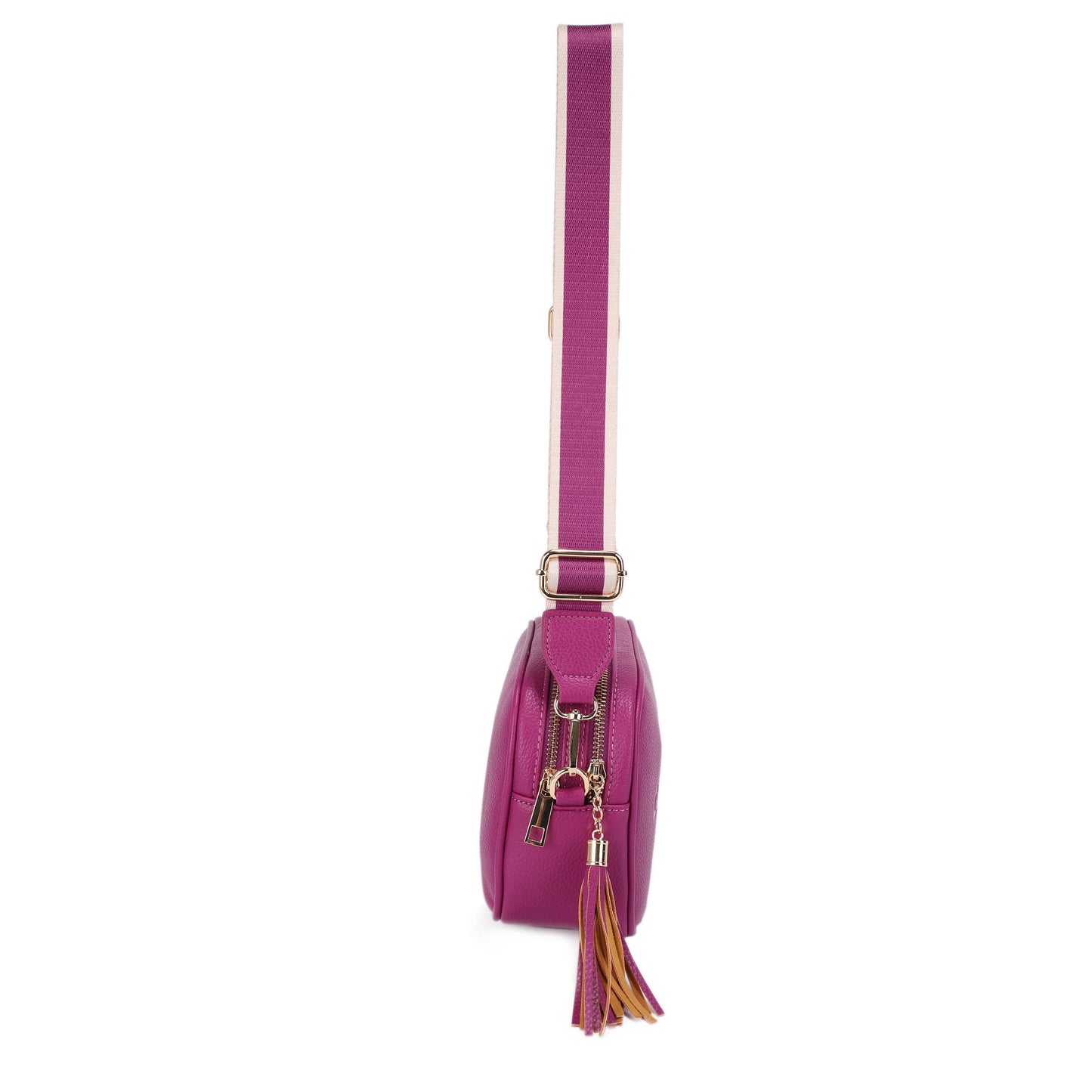 Yanira Double Compartment Crossbody Bag With Tassle