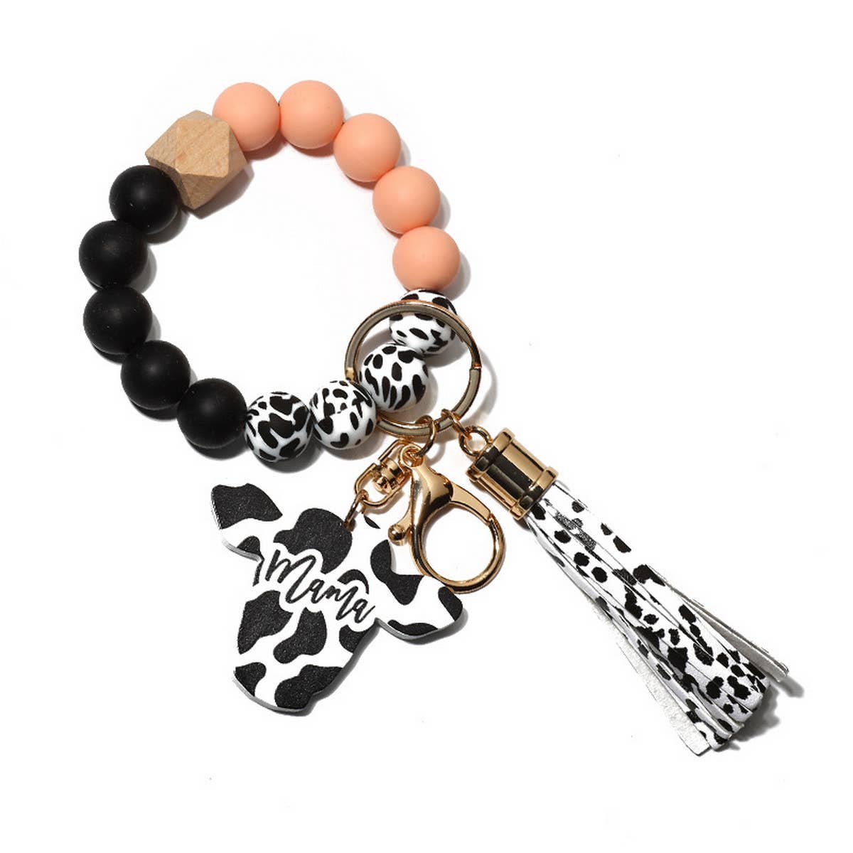 BULL HEAD WESTERN STYLE BRACELET KEYCHAIN_CWMM1289
