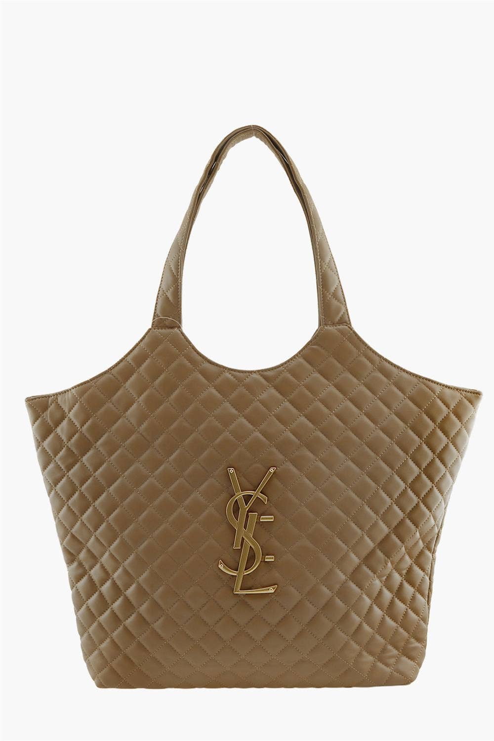 DIAMOND QUILTED LOGO OVERSIZED SHOULDER BAG 6901