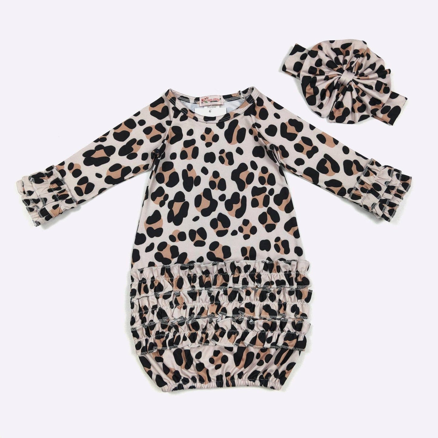 Leopard Baby Gown
