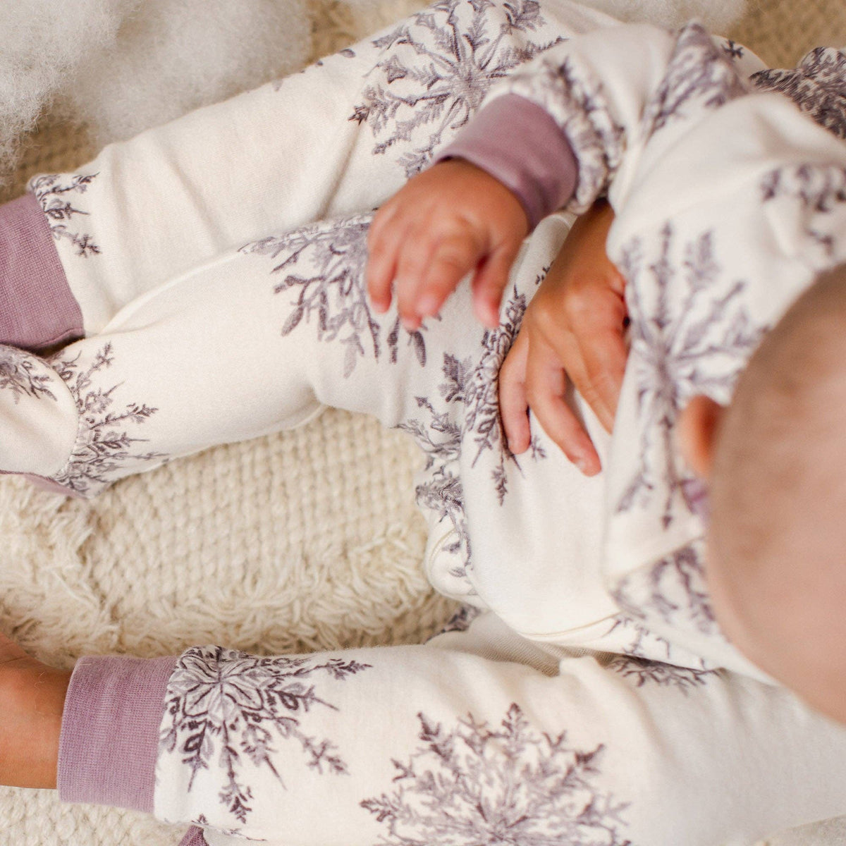 Elegant Snowflakes Organic Cotton Sleep & Play