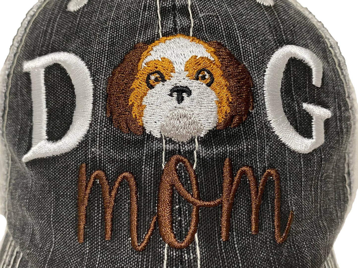Dog Mom Women's Baseball Hat Embroidered Pet Cap- 12 breeds