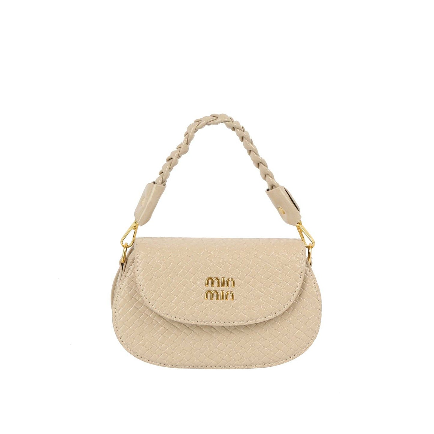 Braided Charm Woven Mini Crossbody