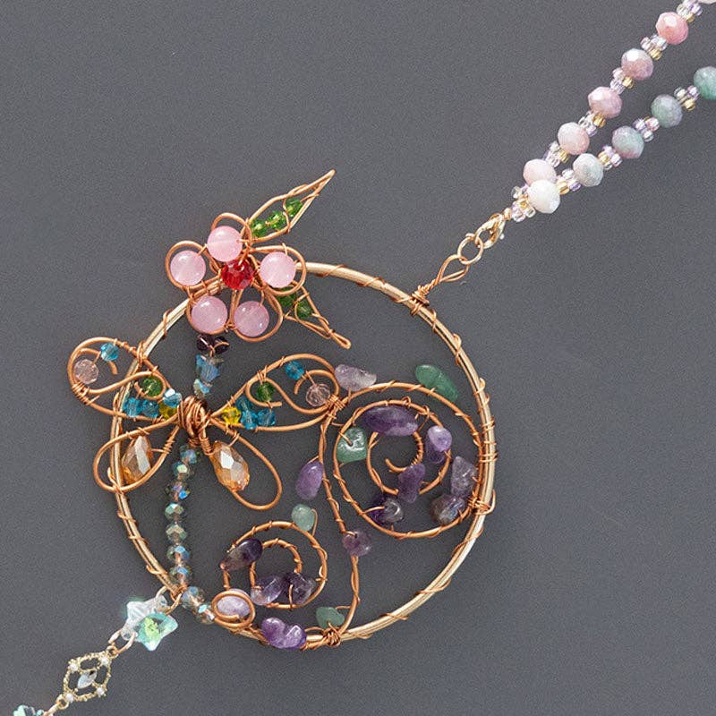 Dragonfly Wrapped Hanging Crystal Prism Sun Catcher MK2ZCAS6W7HLS36
