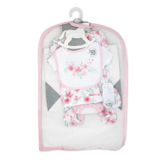 Girls 5 Piece Multipack Set - Soft Floral