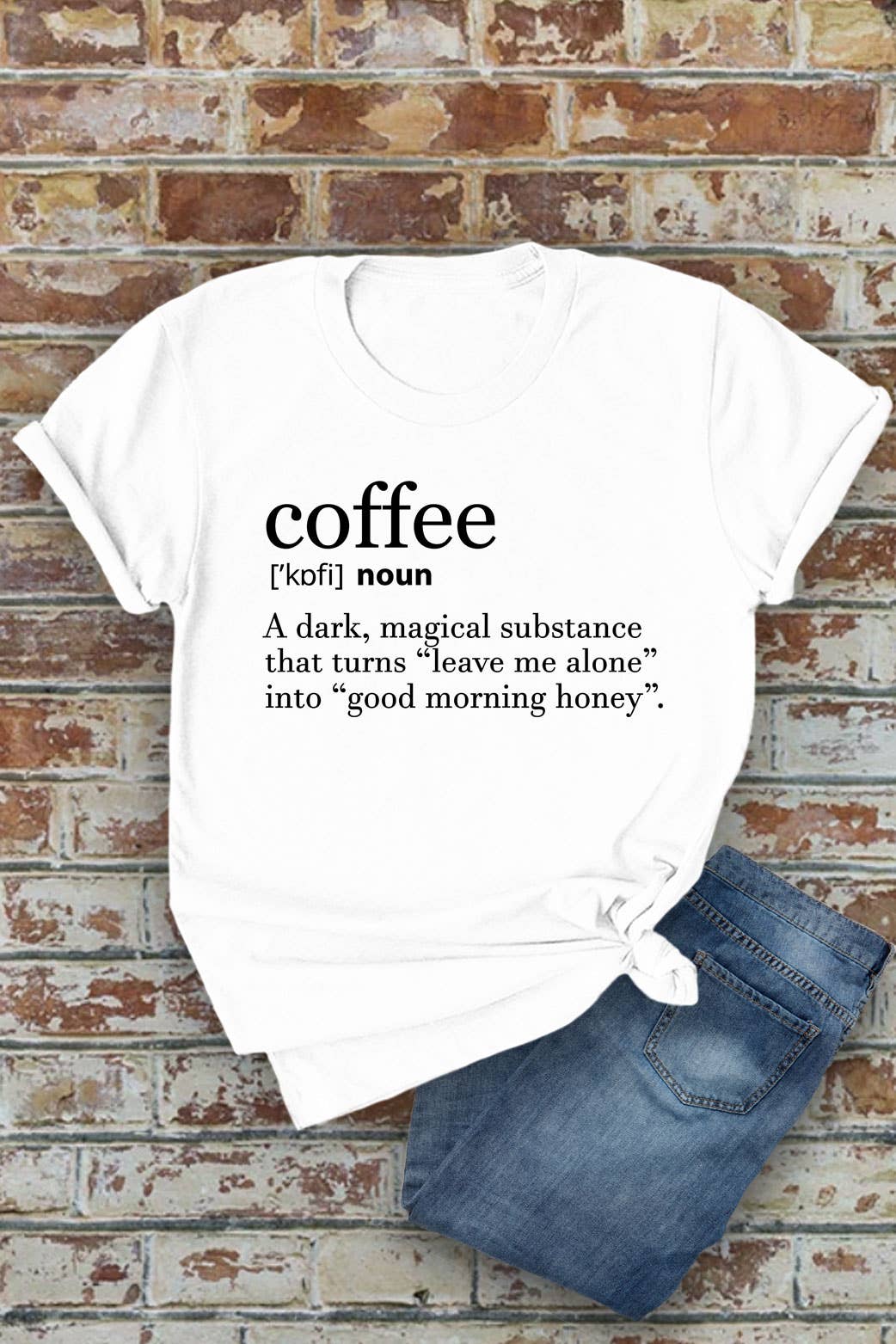 Coffee Definition, Unisex Round Neck T-Shirt