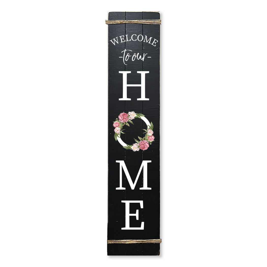 PORCH LEANER WELCOME HOME FLOWERS