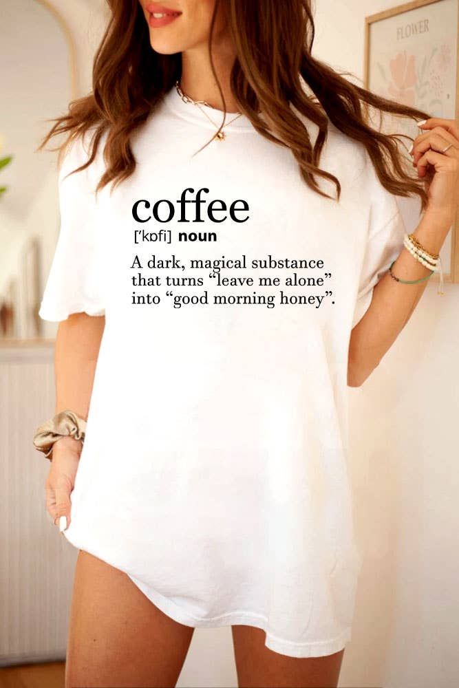 Coffee Definition, Unisex Round Neck T-Shirt