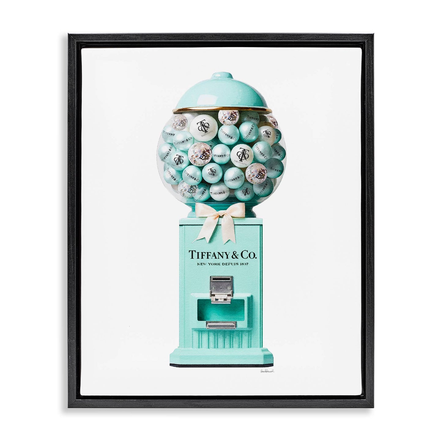 Turquoise Fashion Candy - Framed Wall Art