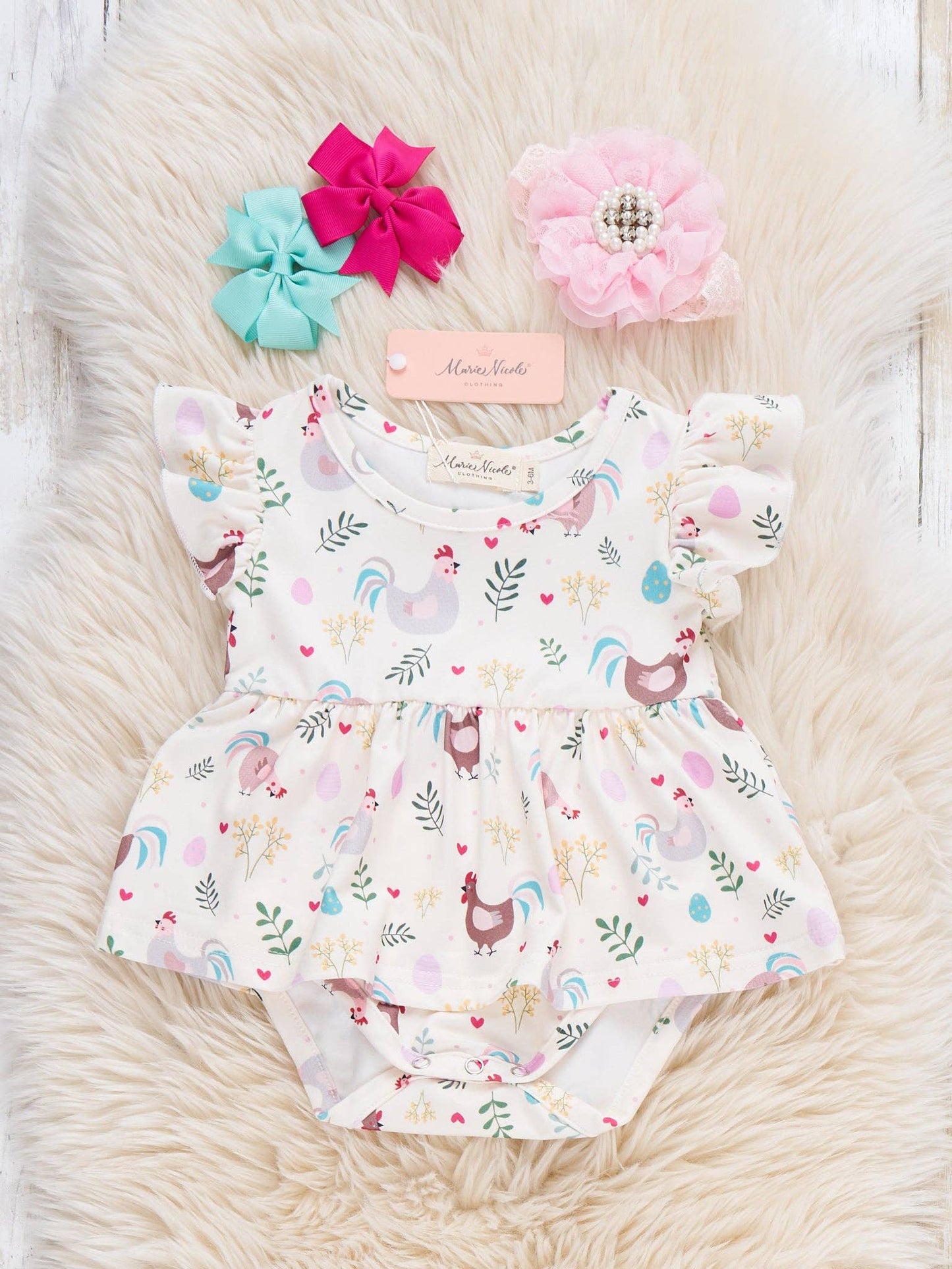 Egg Hunt Delight Ruffle Bubble Romper