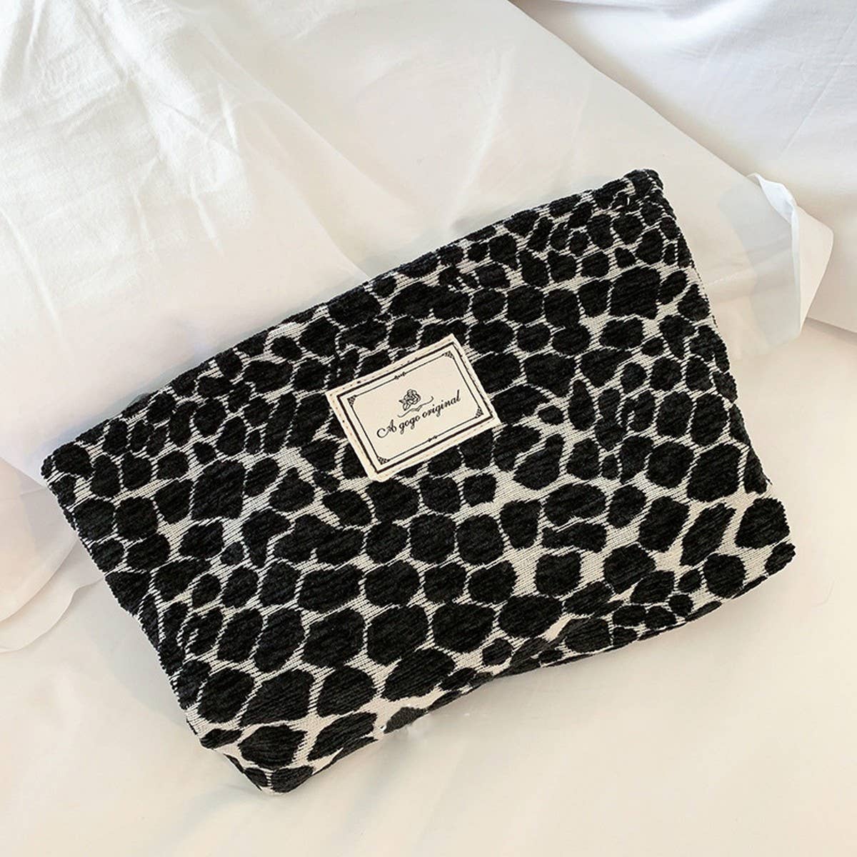Leopard Print Makeup Bag Travel Toiletry Pouch_CUAB00648