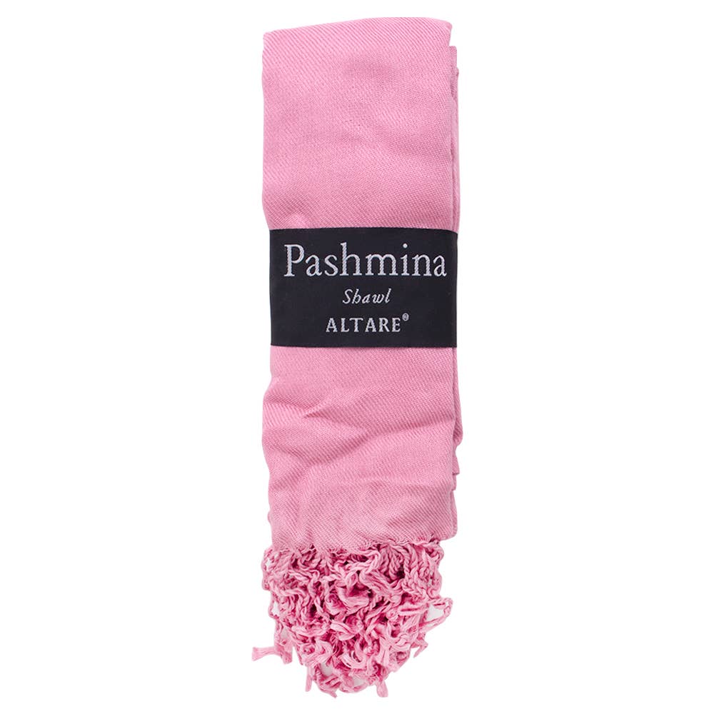 VISCOSE FRINGED PASHMINA SCARF SHAWL, 9129 AL