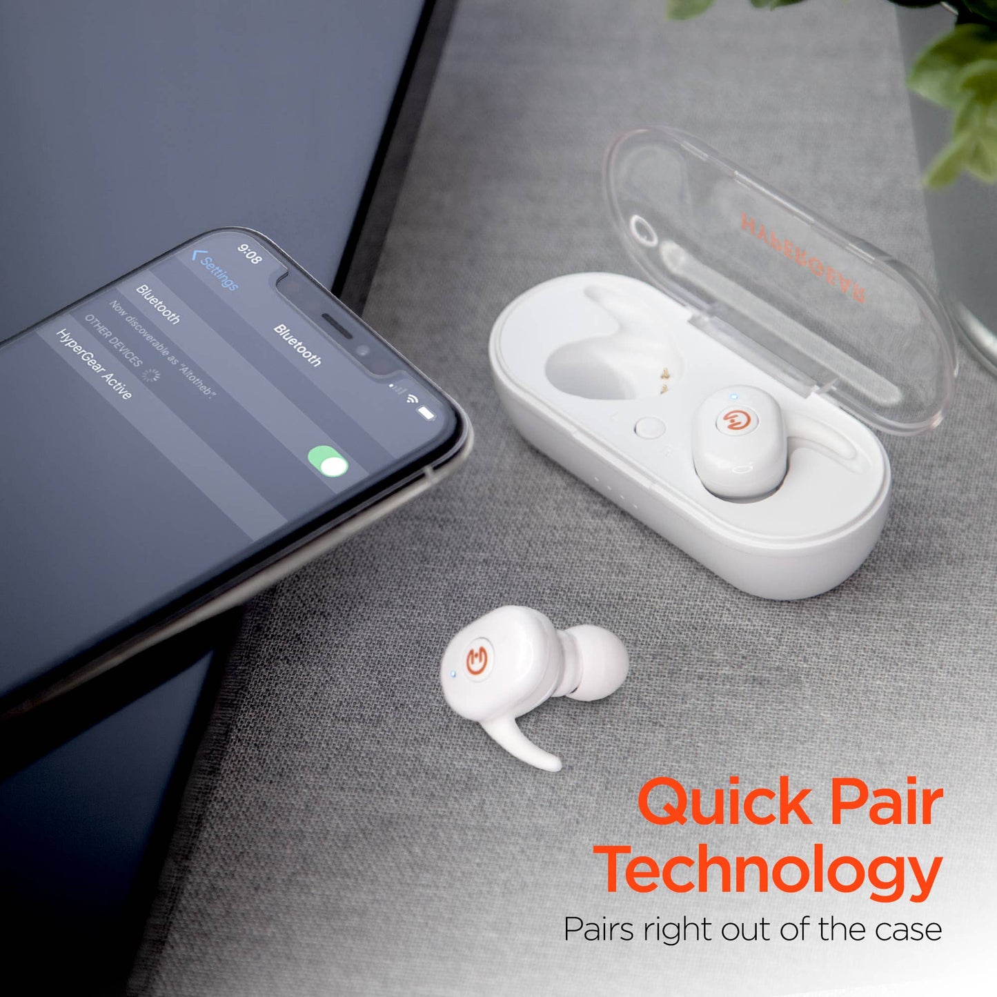 Active True Wireless Earbuds USB-C White