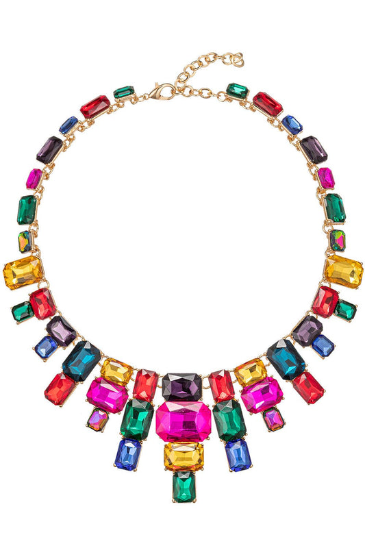 Jamie Rainbow Statement Necklace