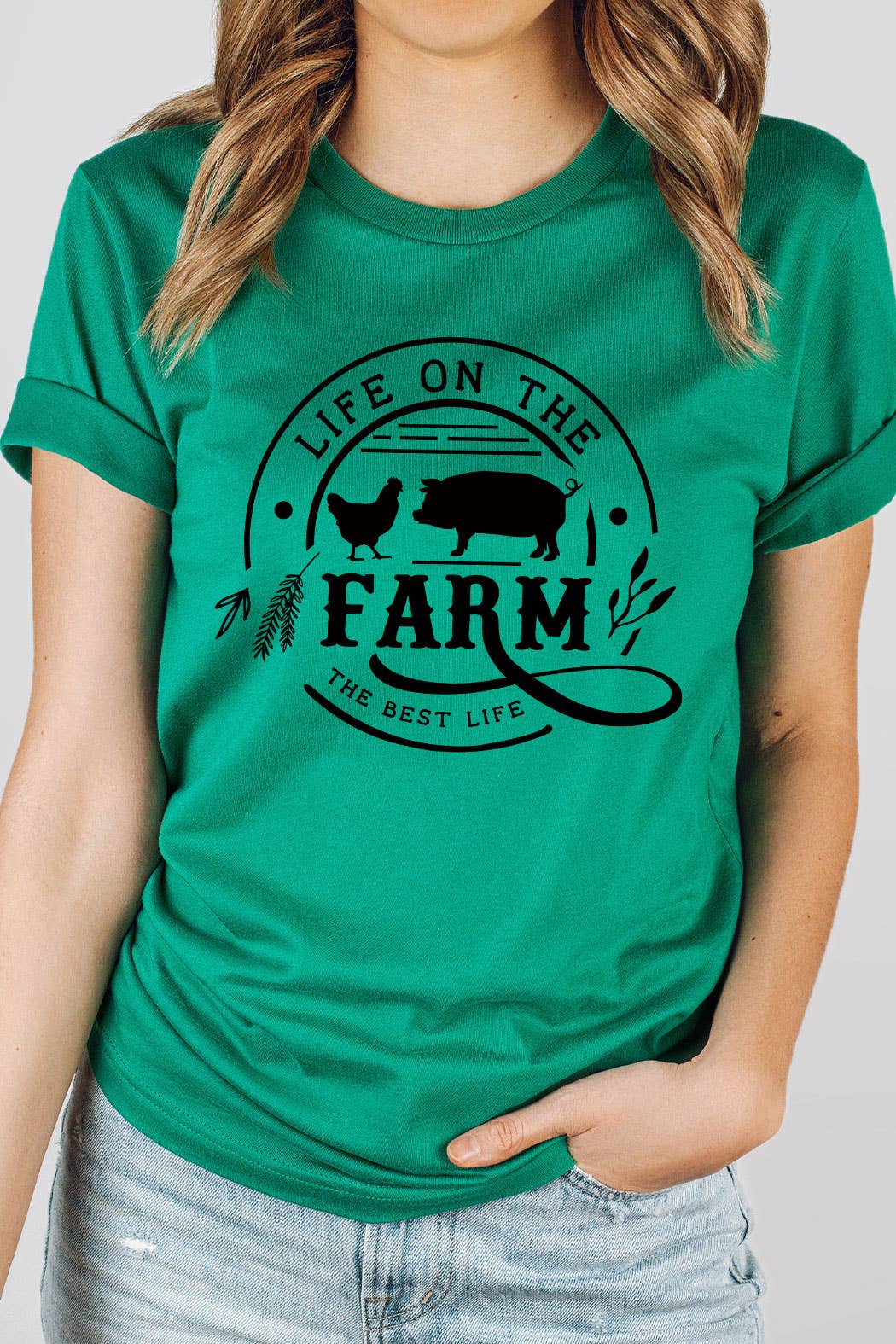 Life On The Farm Basic Graphic Tee
