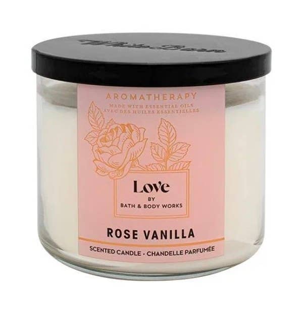 Bath & Body Works | LOVE Rose Vanilla 3-Wick Scented Candle