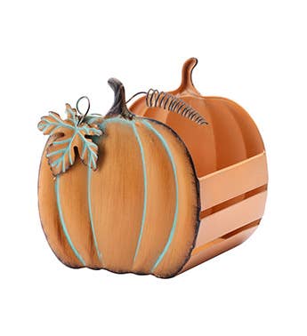 Pumpkin Basket Planter Set · Set of 3  Fall Item # 77959