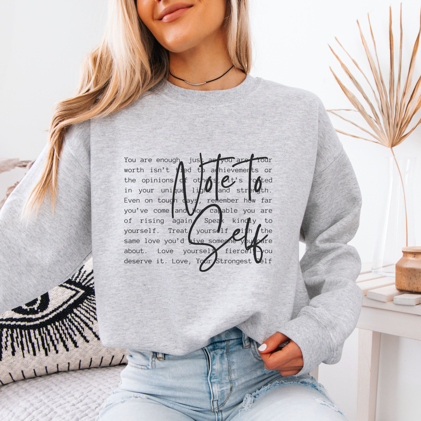 Note to Self Inspirational Definition Women's Sweatshirt
