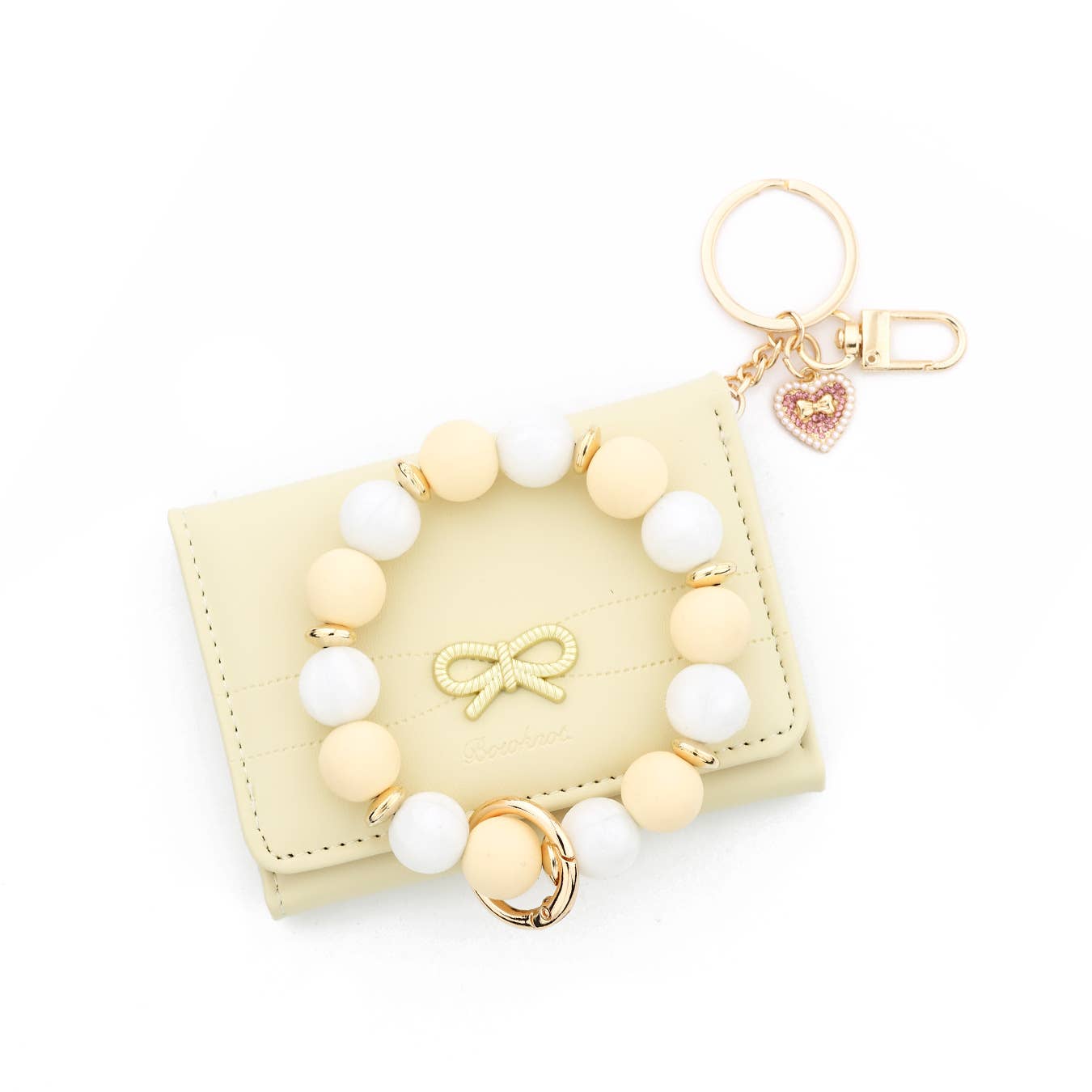Minimalist Bow Card Holder Bracelet Keychain