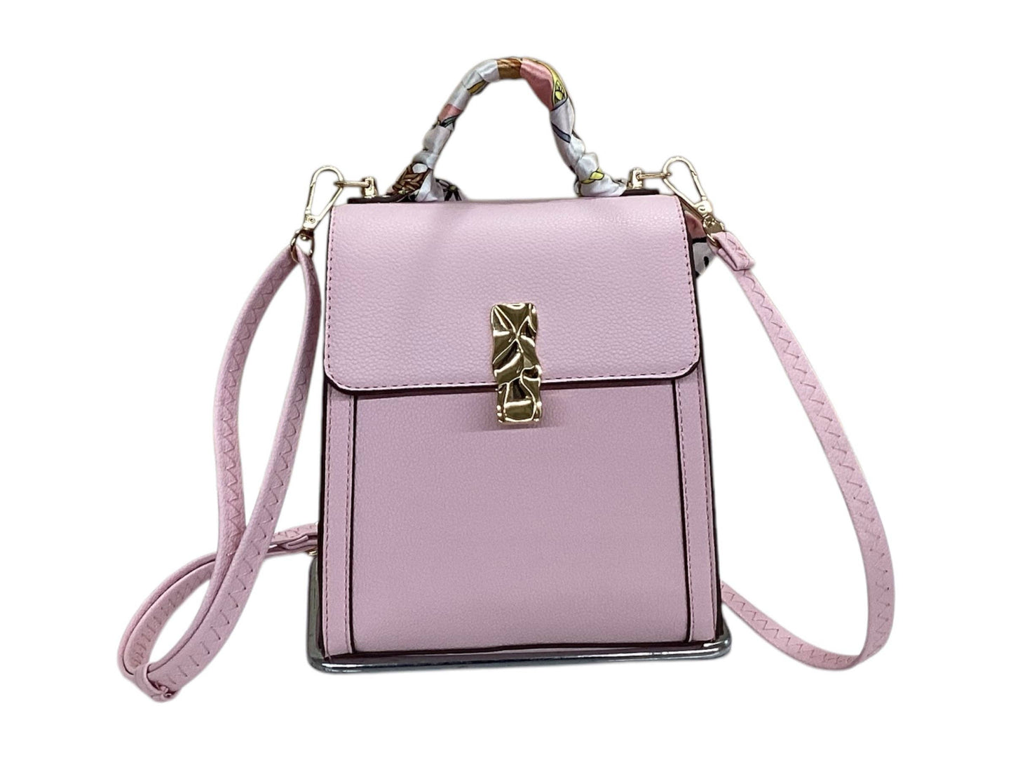 7525 - Crossbody Bag With Silk Scarf