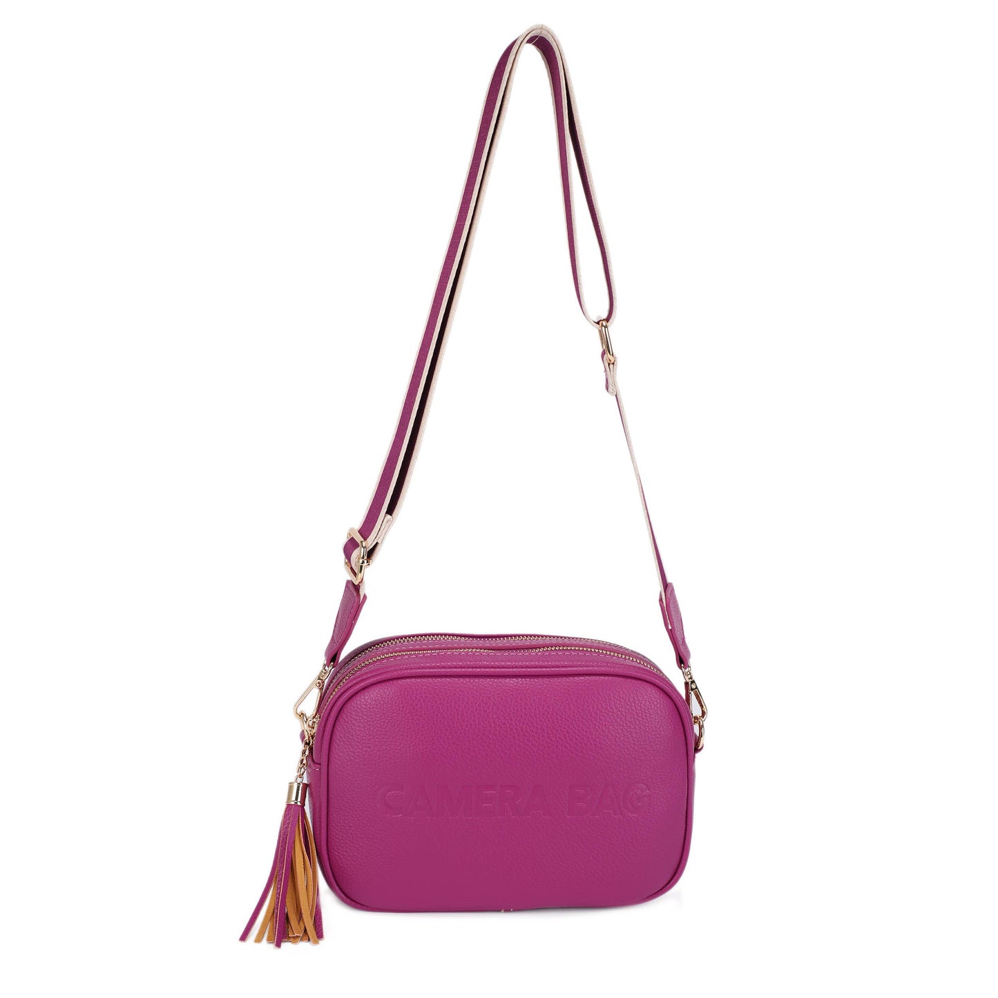 Yanira Double Compartment Crossbody Bag With Tassle