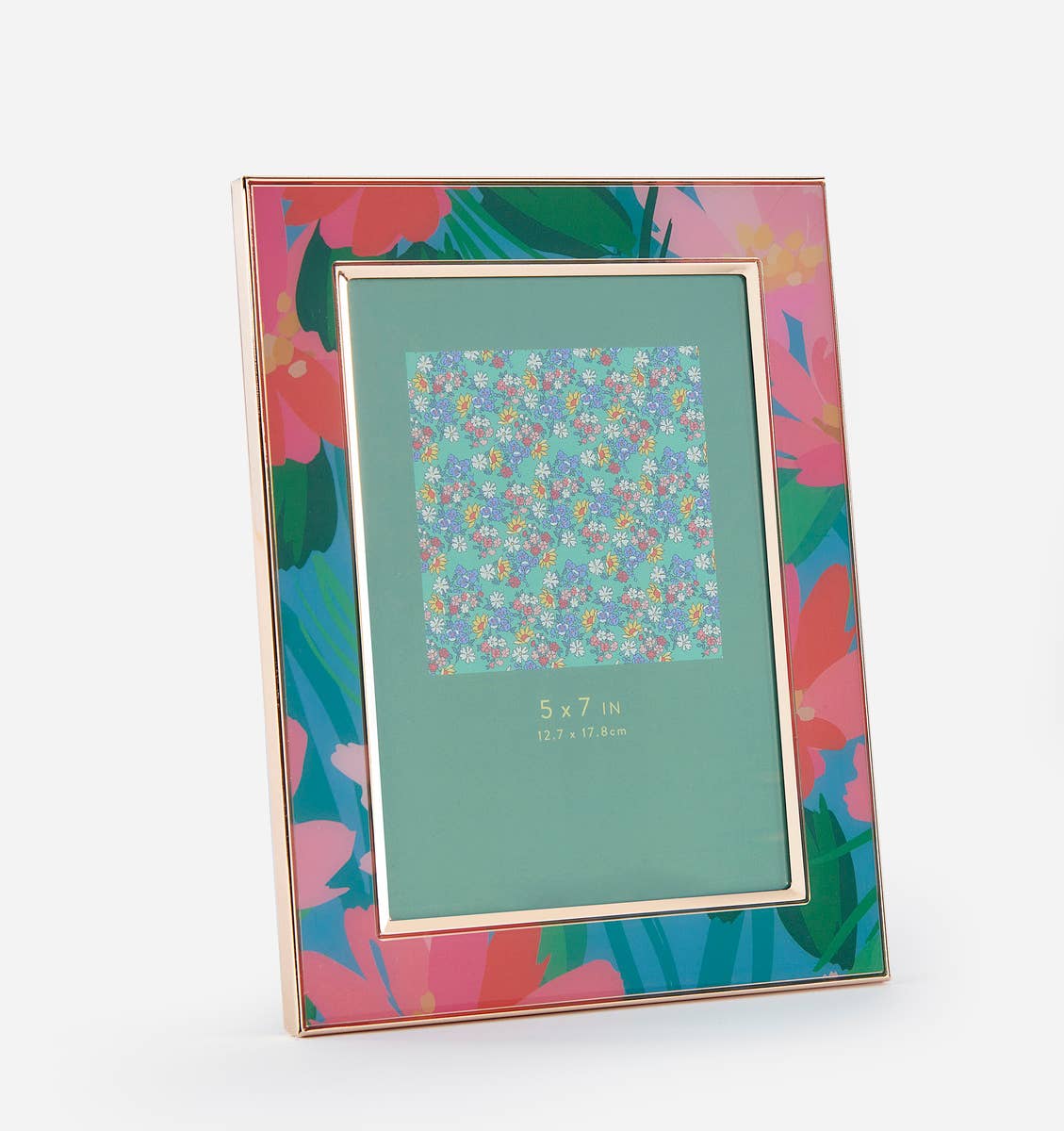 Floral Print Photo Frame, 5x7