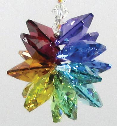 30 pc. Rainbow/Chakra Suncatcher Asst with Tree Display
