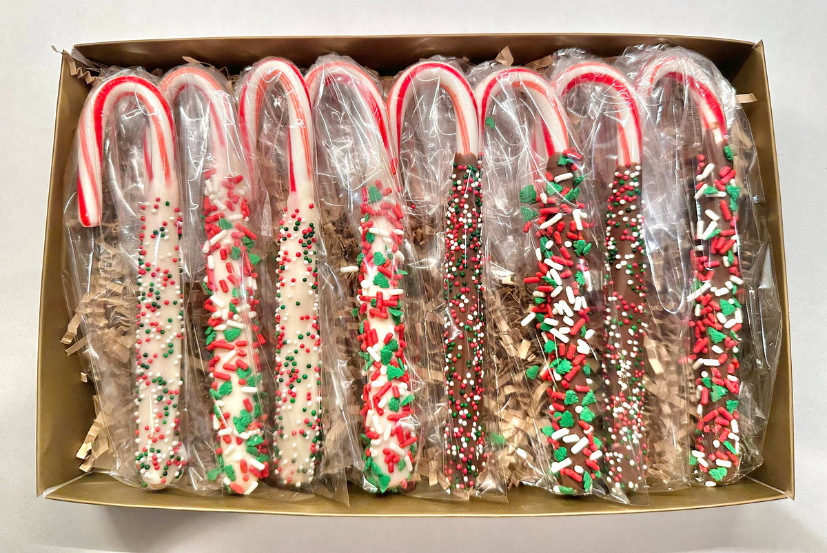 Chocolate Covered Candy Canes Box Set 