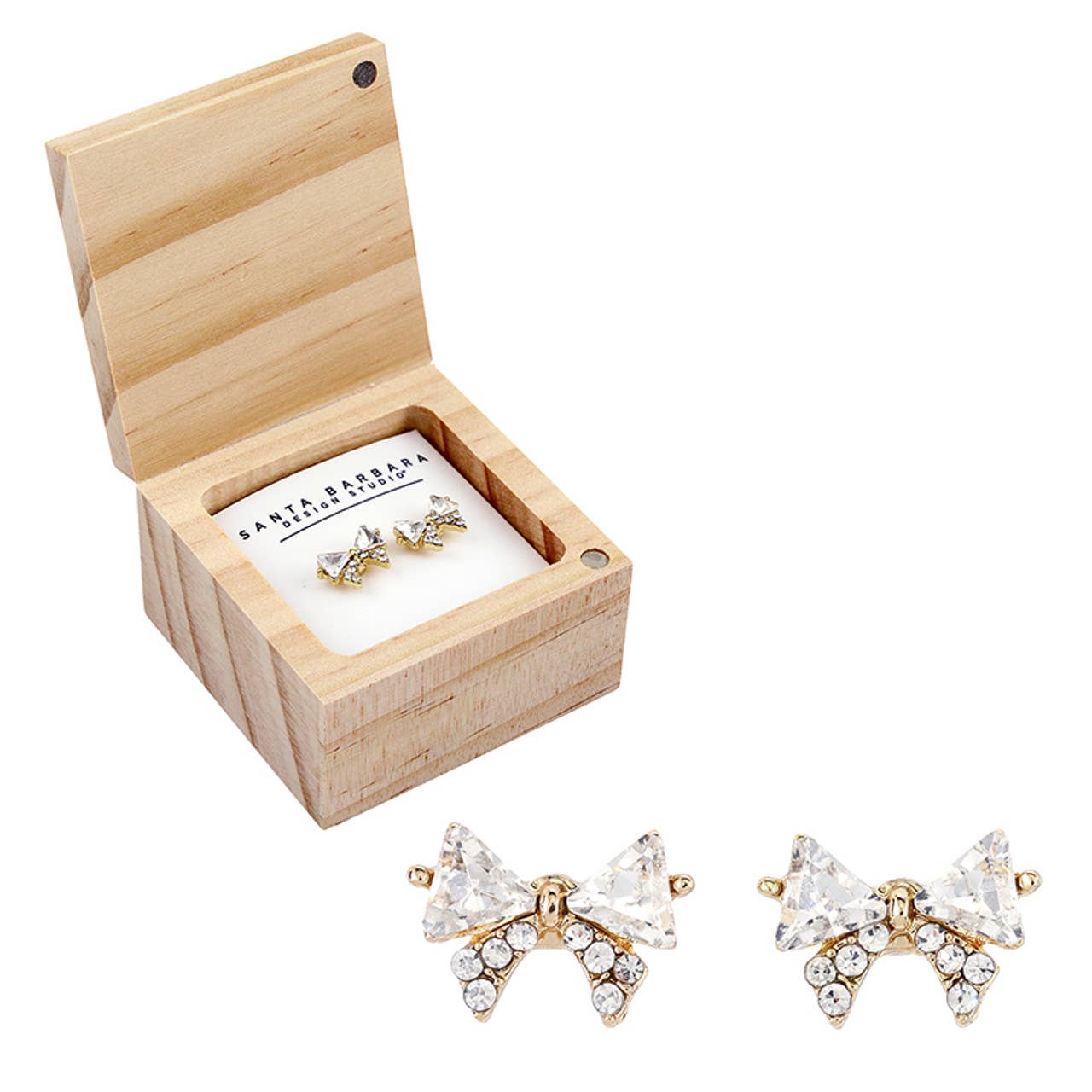 Treasure Box Bow Earring - Amazing Mother