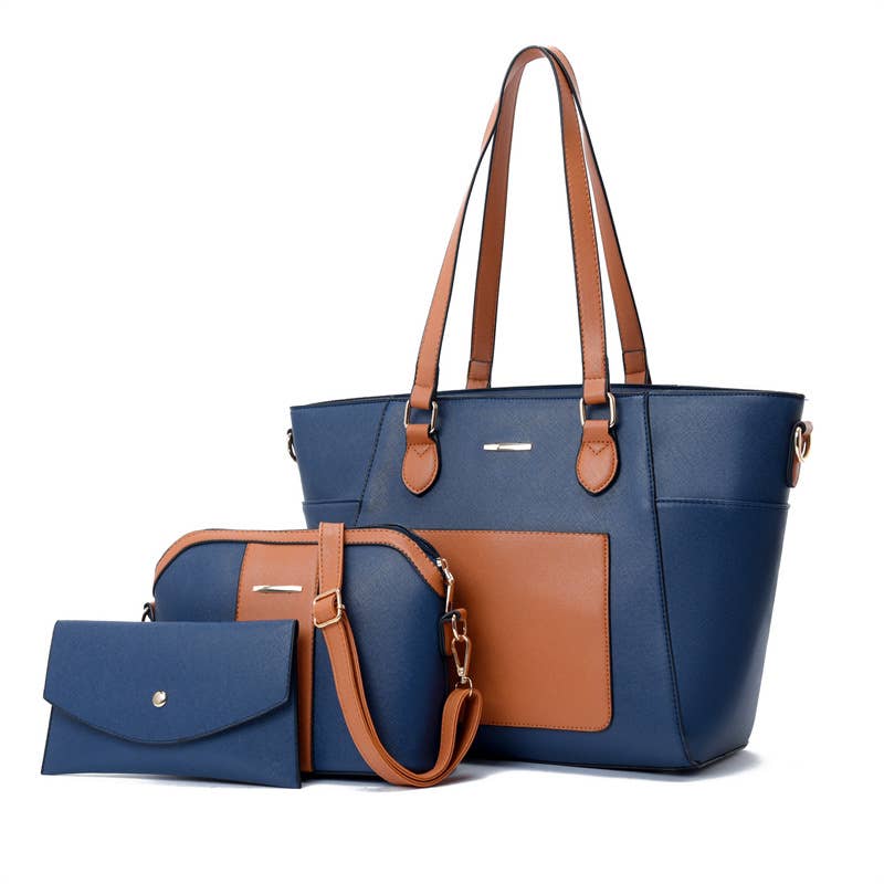 Stylish shoulder bag three piece set