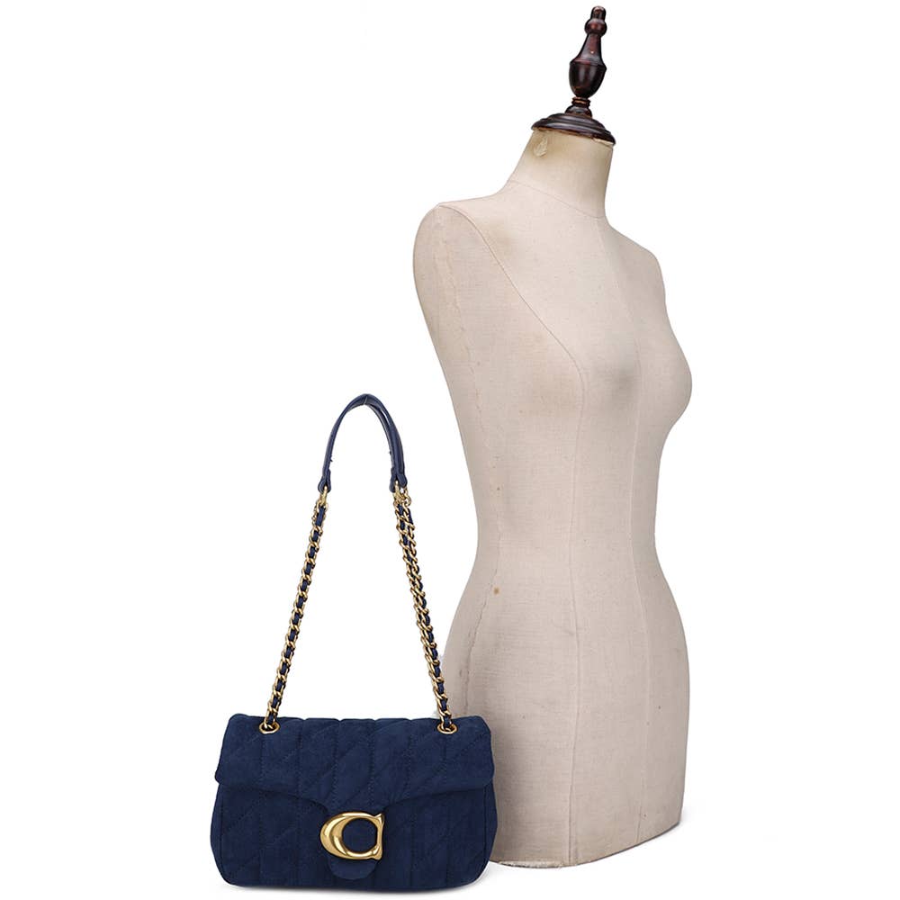 2IN1 QUILTED FASHION CROSSBODY BAG W WALLET , MS 20700A SET