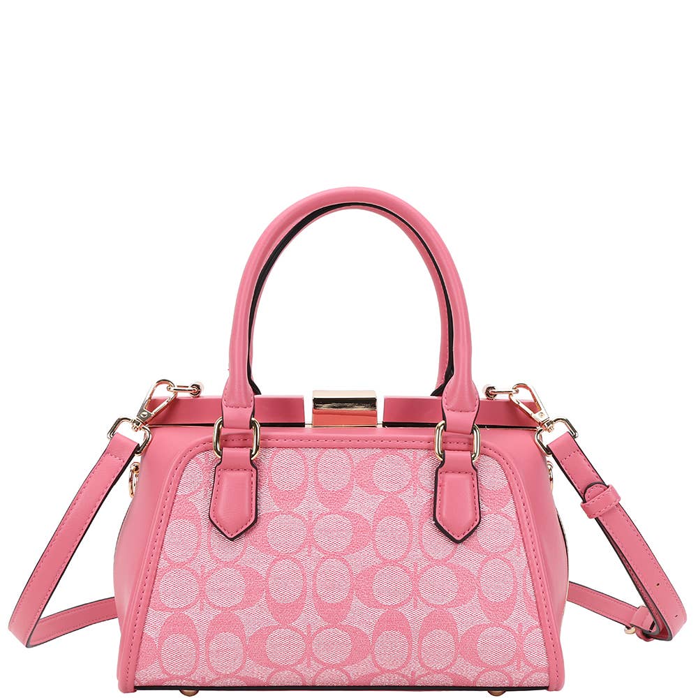Fashion Oval Pattern Handle Satchel XFT-1291