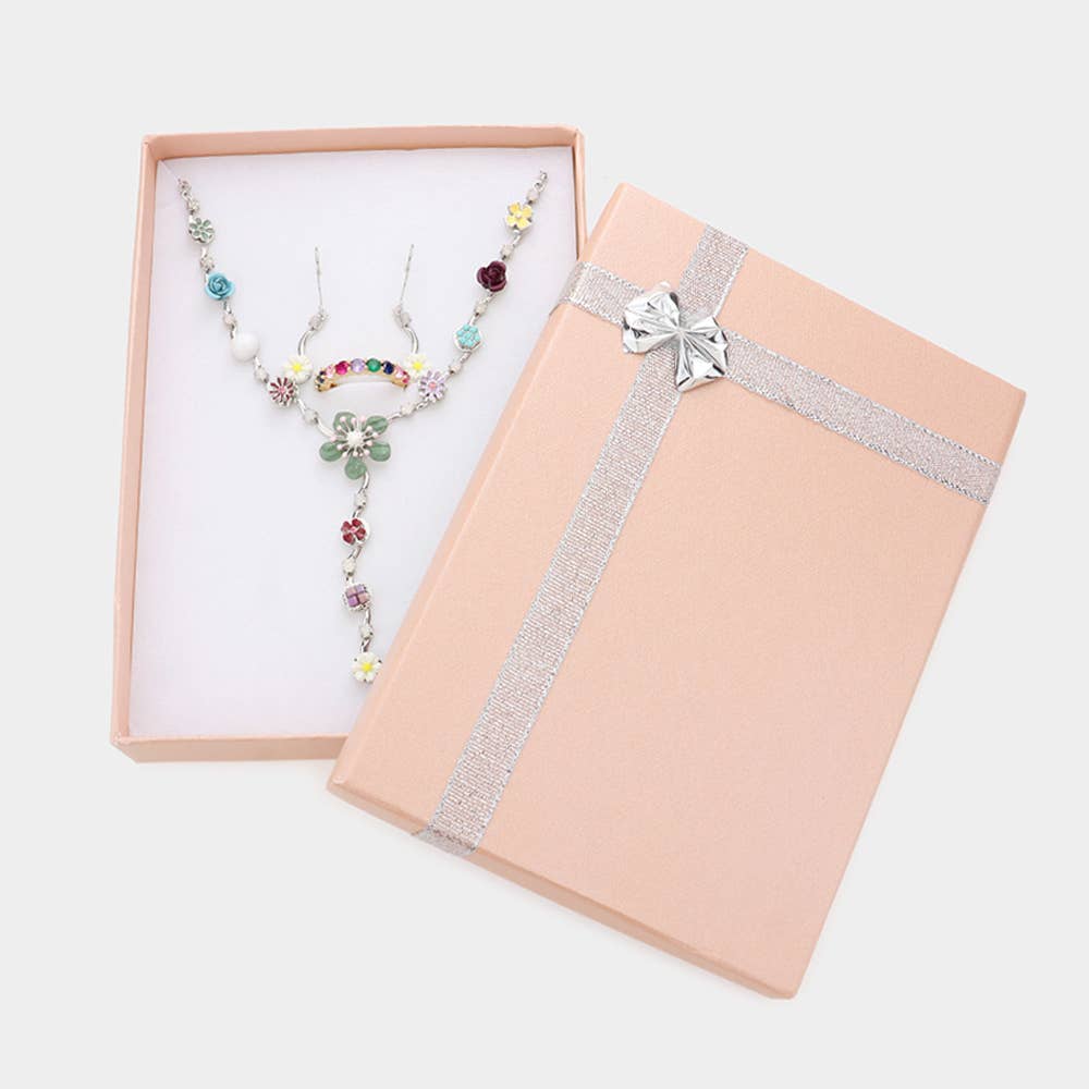 6PCS - Simple Bow Deco Rectangle Gift Boxes