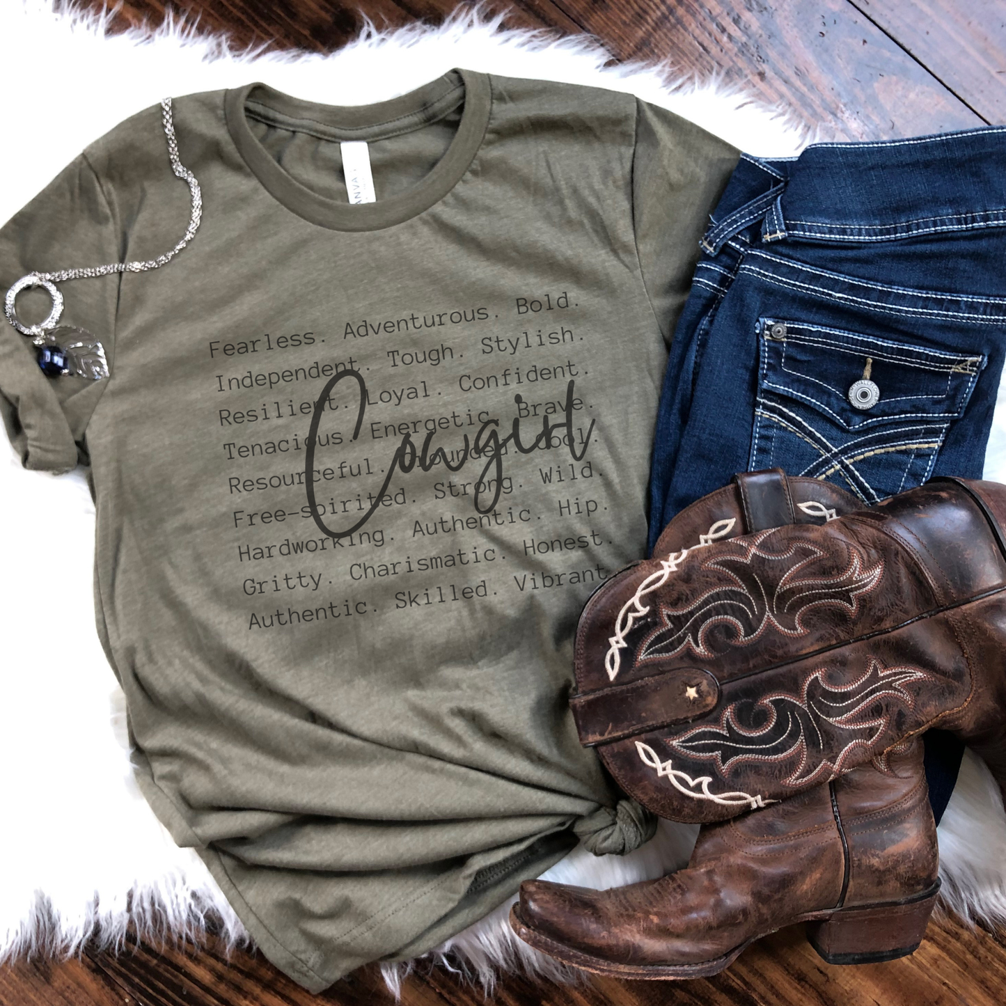 Cowgirl Definition Western Graphic T-Shirt