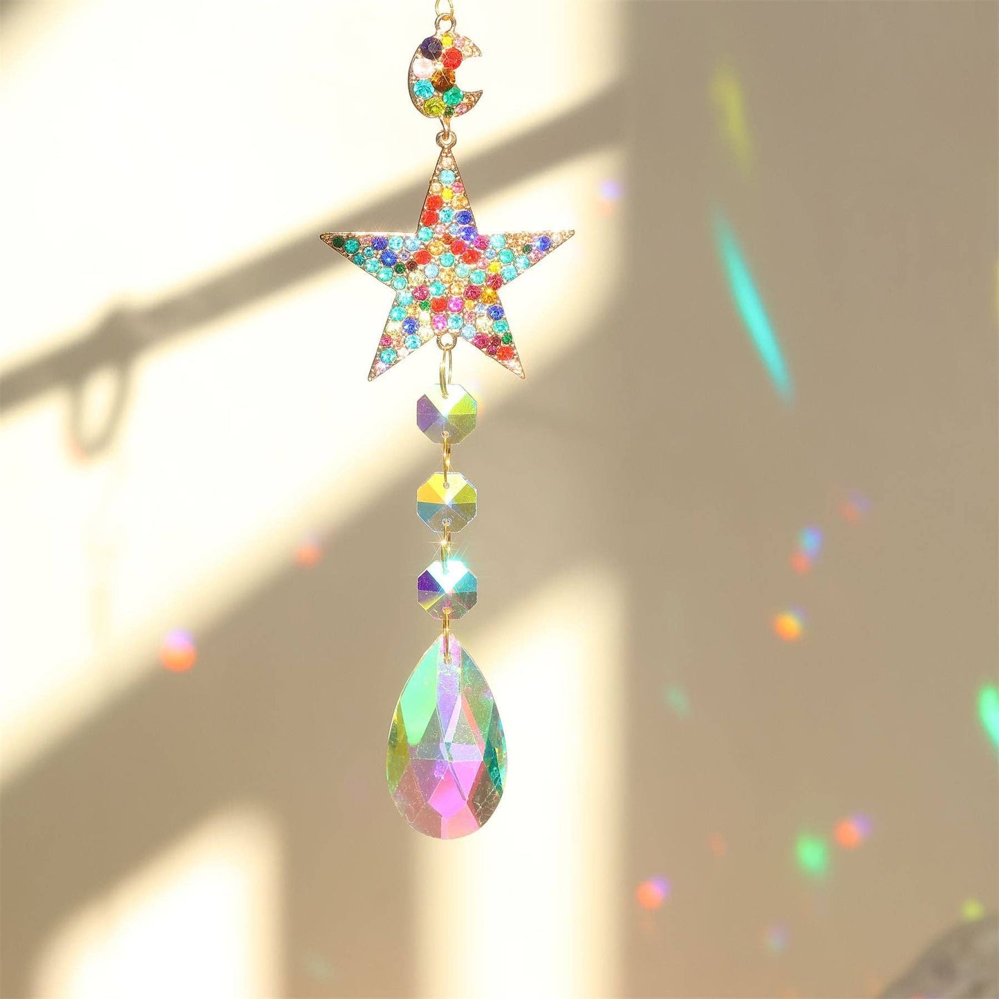 Colorful Crystal Suncatcher Hanging DPH1923