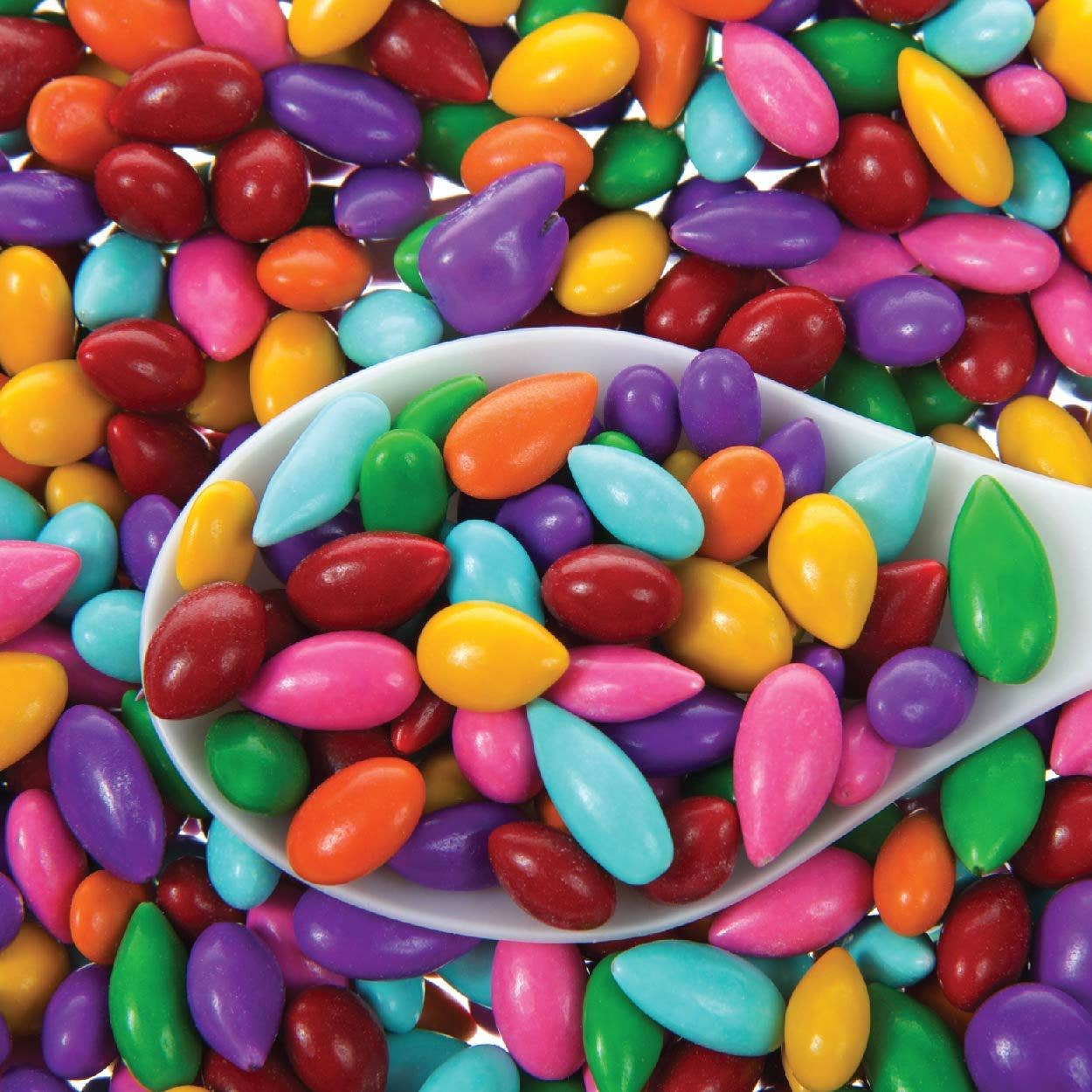 Rainbow colored Sunny Seeds® in 1 oz tubes