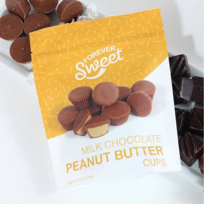 Forever Sweet Milk Peanut Butter Cups Pouch Bag, 5.25 oz