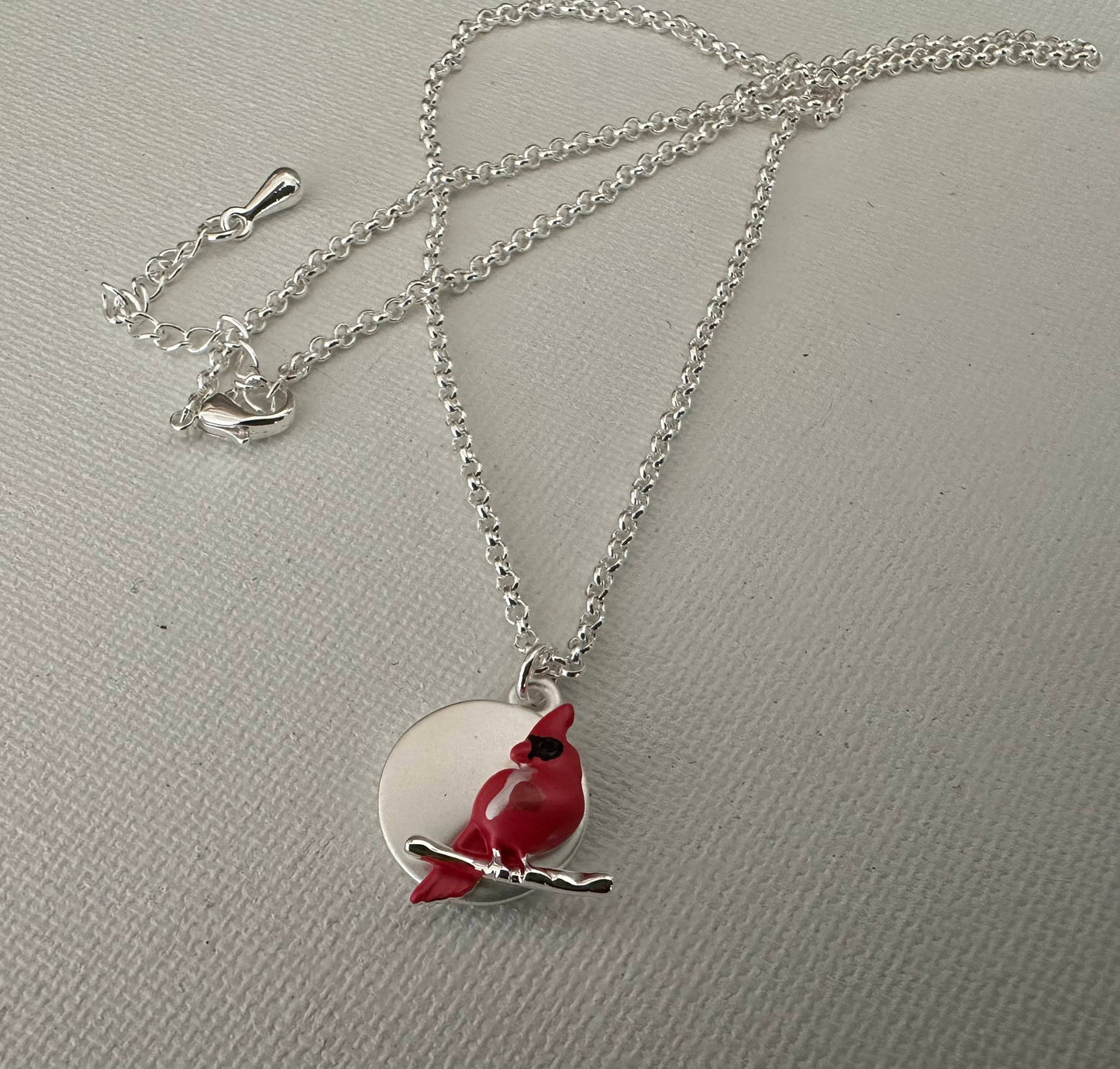 Cardinal Jewelry Petite on Branch/ Disk Necklace Jewelry